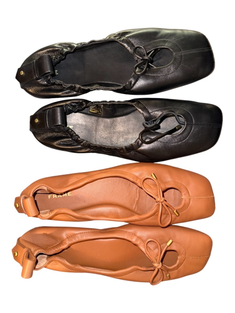 2 Pairs FRAME Le Sunset Ballet Flats 39